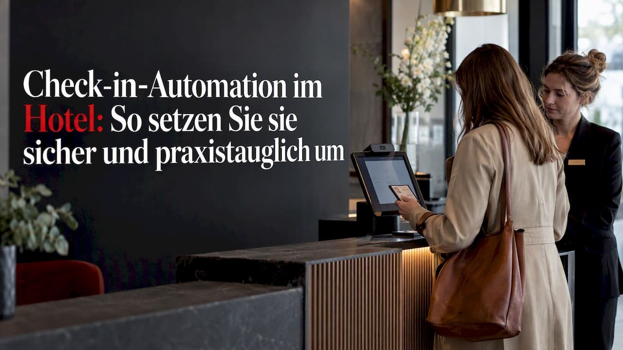 Check-in-Automation im Hotel: So setzen Sie sie sicher und praxistauglich um